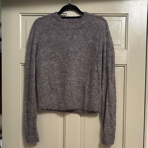 & Other Stories Gray lightweight alpaca mohair mix Crew Neck Sweater size XS
